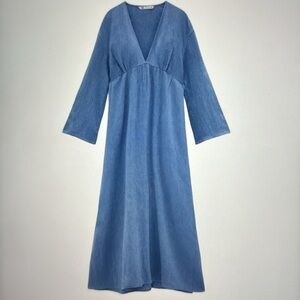 Zara linen blend tunic/kaftan dress
